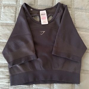 Gymshark black crop top
